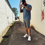 HYBRID GREY W/BLACK TDC PAISLEY SHORTS