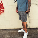 HYBRID GREY W/BLACK TDC PAISLEY SHORTS
