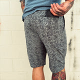 HYBRID GREY W/BLACK TDC PAISLEY SHORTS