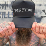 SINNER BY CHOICE CURVED BILL BLACK HAT