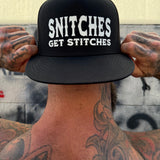 SNITCHES BLACK FLAT BILL HAT