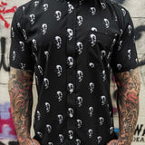 ESSENTIAL CROSS SKULL BUTTON UP