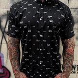 ESSENTIAL FAFO BLACK BUTTON UP