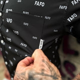 ESSENTIAL FAFO BLACK BUTTON UP