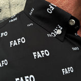 ESSENTIAL FAFO BLACK BUTTON UP