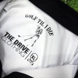 BLACK AND WHITE DIAMOND SKULLS GOLF POLO