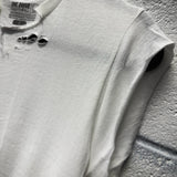 ROAD RASH MUSCLE WHITE TEE