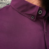 ESSENTIAL ITILIAN PLUM BUTTON UP