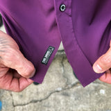 ESSENTIAL ITILIAN PLUM BUTTON UP