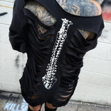 DESTRUCTION WIDE NECK SWEATSHIRT