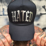 HATED ELECTRIC BLACK CURVED BILL BLACK HAT
