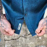 ESSENTIAL RUSTIC TURQUOISE BUTTON UP