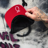 APACHE RED FLAT BILL HAT