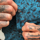 ESSENTIAL GIVE RESPECT GET RESPECT SKULLS BUTTON UP