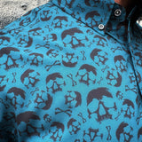 ESSENTIAL GIVE RESPECT GET RESPECT SKULLS BUTTON UP