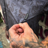 ESSENTIAL FEAR NOTING GREY BUTTON UP