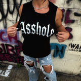 ASSHOLE ROAD RASH BLACK TANK TOP