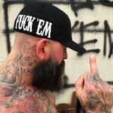 FUCK EM FLEXFIT COTTON SIDE STYLE HAT