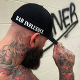 BAD INFLUENCE FLEXFIT COTTON SIDE STYLE HAT