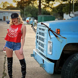 RELENTLESS CROP TANK TOP*ORANGE*