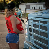 RELENTLESS CROP TANK TOP*ORANGE*