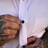 ESSENTIAL ORCHID SNAP BUTTON UP