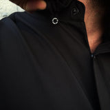 ONYX BLACK SNAP BUTTON UP