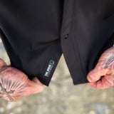 ONYX BLACK SNAP BUTTON UP