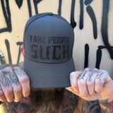 FAKE PEOPLE GREY FLEXFIT HAT
