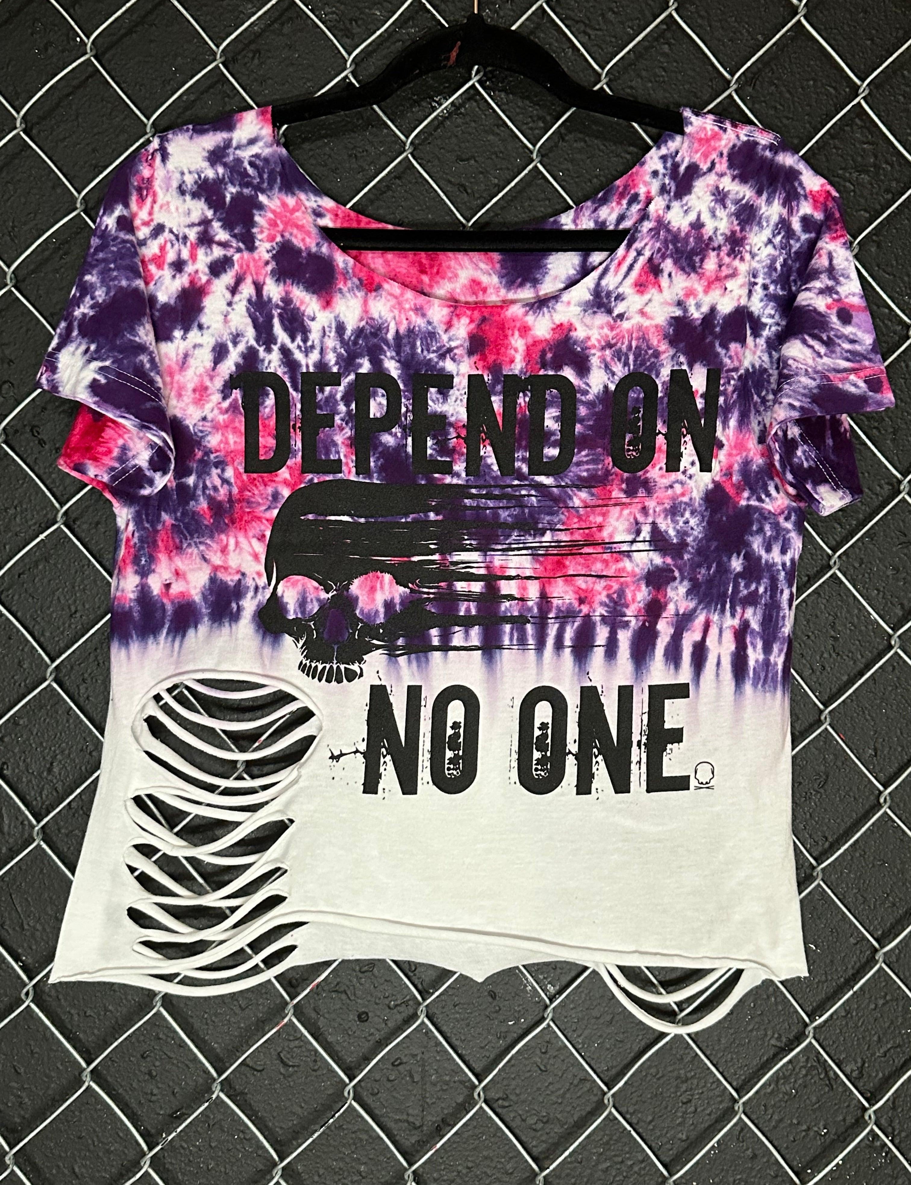 #TDC - A131 - NO ONE - WIDE NECK CROP - SMALL - The Drive Clothing