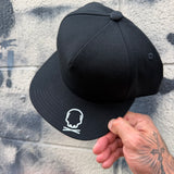LET 'EM HATE SIDE STYLE BLACK COTTON FLAT BILL HAT