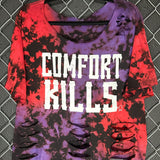 #TDC - A125- COMFORT KILLS - WIDE NECK CROP - XLARGE - The Drive Clothing