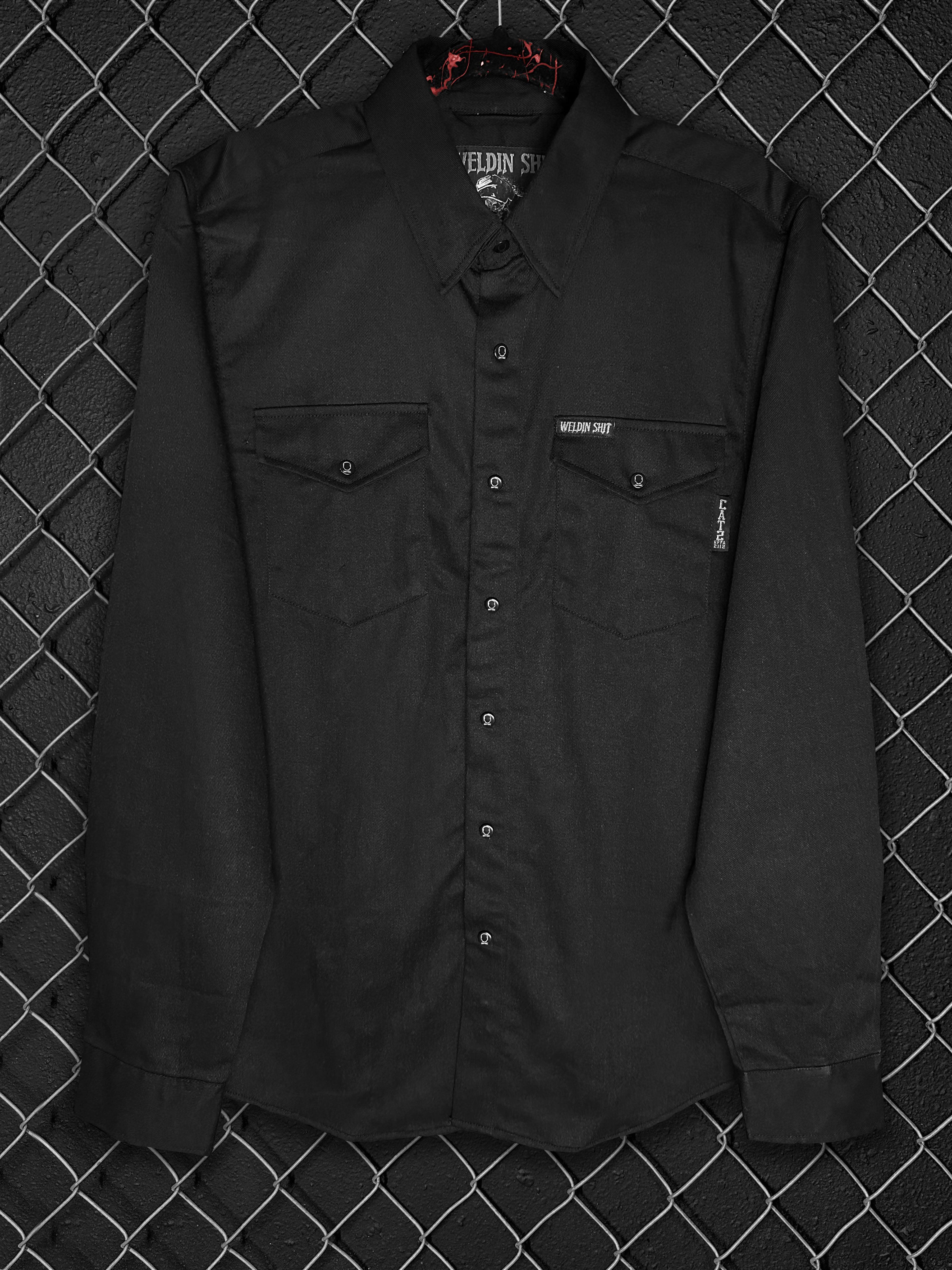 TDC WELDIN SHIT BLACK FR FLANNEL - The Drive Clothing