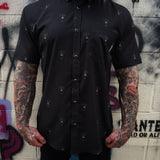 IRON SKULL BLACK PEARL SNAP BUTTON UP