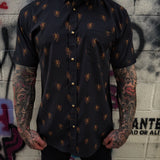 DRIVEN TO RULE GOLD PEARL SNAP BUTTON UP