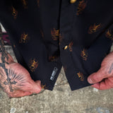 DRIVEN TO RULE GOLD PEARL SNAP BUTTON UP