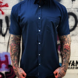 ESSENTIAL INSIGNIA BLUE SNAP BUTTON UP