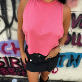 ROAD RASH VINTAGE WATERMELON CROP TANK TOP