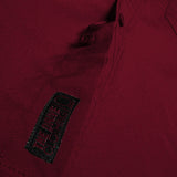 ESSENTIAL CRIMSON RED BUTTON UP