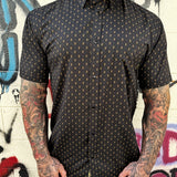 KINGS MATTE BLACK SNAP BUTTON UP