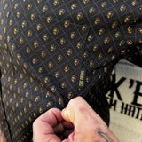 KINGS MATTE BLACK SNAP BUTTON UP