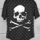 CROSSBONE INFINITY SKULL BUTTON UP