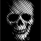 JAGGED SKULL DECAL