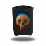 DRIP SKULL COLORFUL ABSTRACT KOOZIE