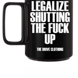 LEGALIZE BLACK COFFEE MUG
