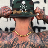 FAFO SKULL GREEN CAMO HAT