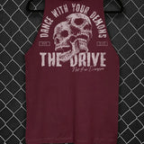DANCE WITH YOUR DEMONS TANK TOP*MAROON*