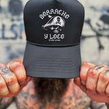 DRUNK CRAZY CURVED BILL BLACK HAT