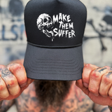 MAKE SUFFER CURVED BILL BLACK HAT