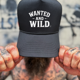 WANTED & WILD CURVED BILL BLACK HAT